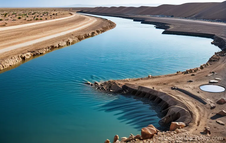 담수화 기술의 표준화 및 인증 과정 - **Prompt 1: Arid Landscape Meets Desalination Hope**
    *   **Description**: A dramatic, wide-angle...