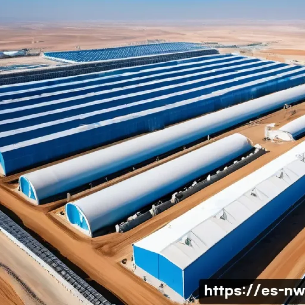 담수화 기술의 주요 기업 비교 - A sprawling, ultra-modern reverse osmosis desalination plant, inspired by ACCIONA's global projects ...